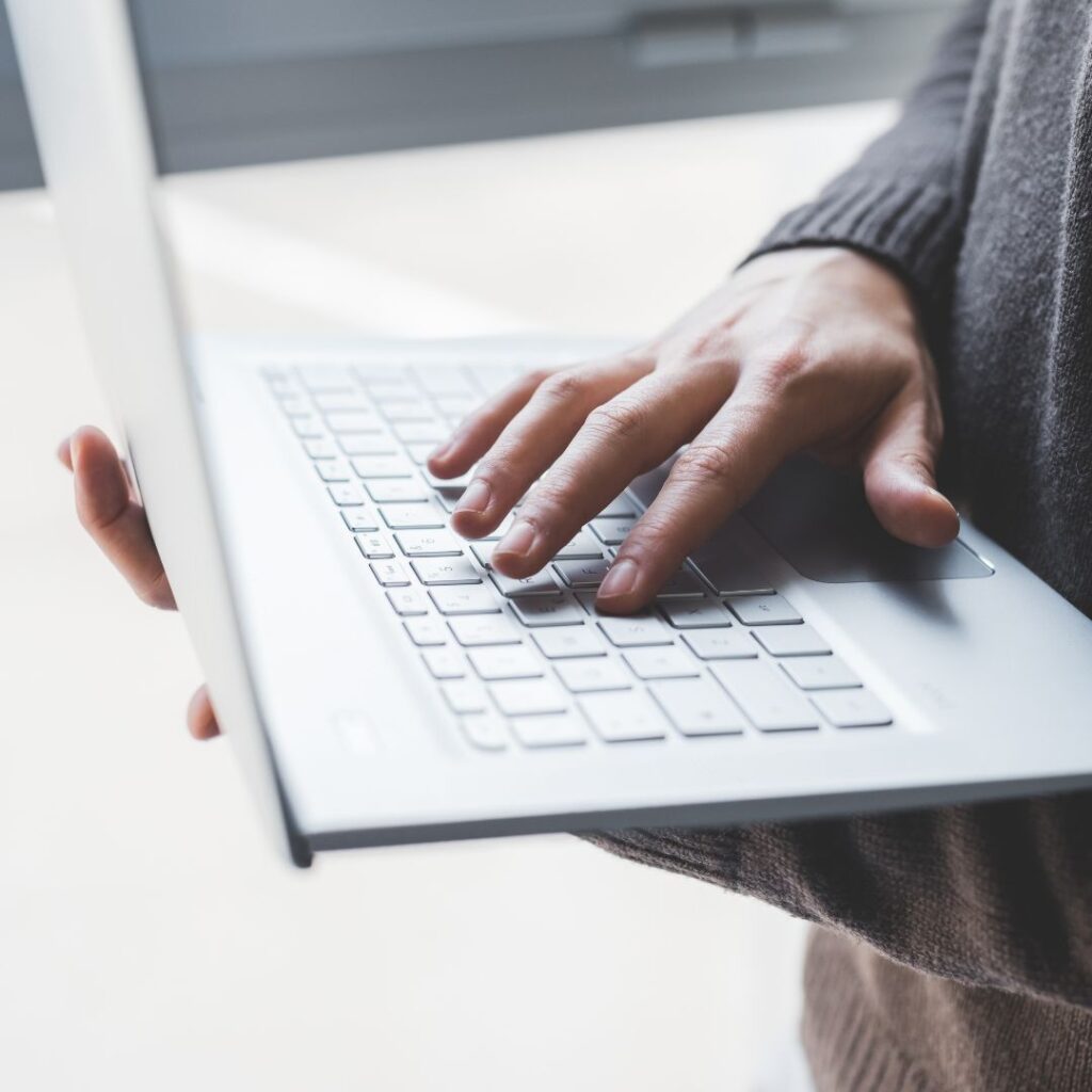 Person on laptop