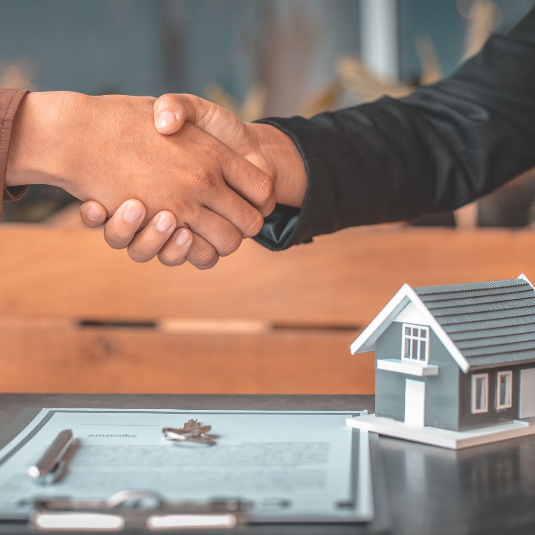 handshake, home loan concept