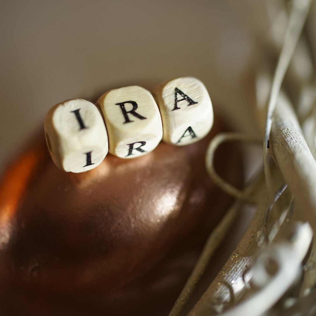 IRA on letter blocks