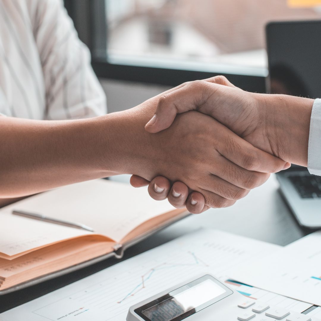 People shaking hands