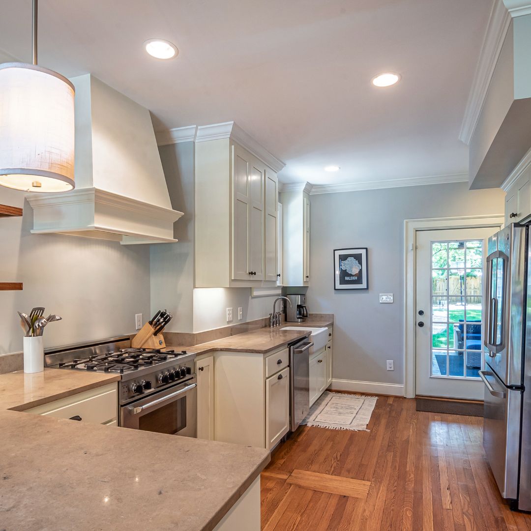 a modern kitchen of a new home