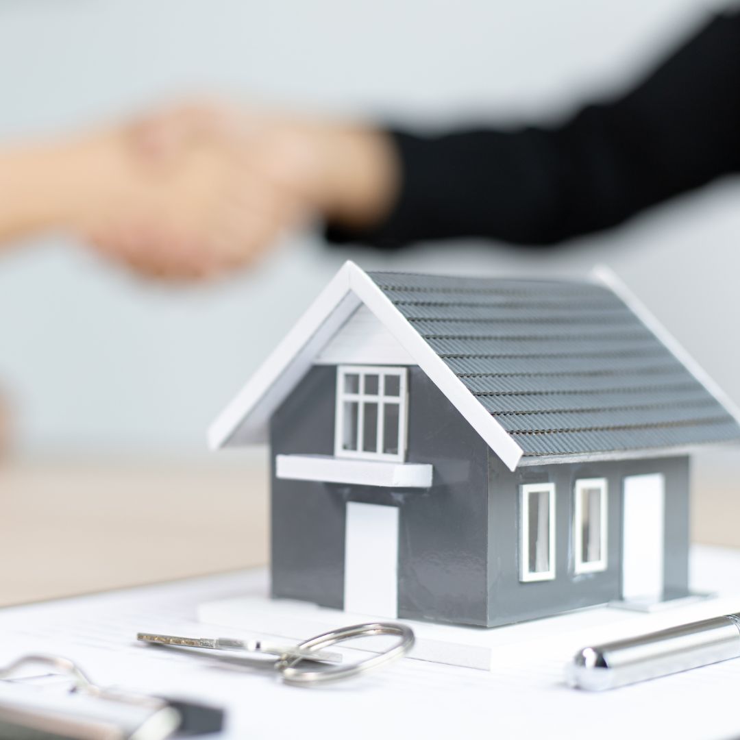 a model home on different papers