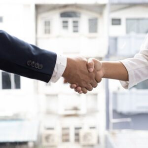 Shaking hands