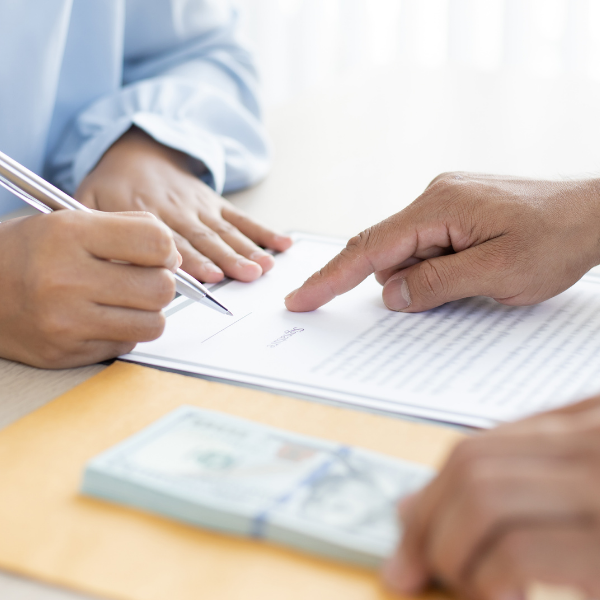 signing documents for a non-recourse loan