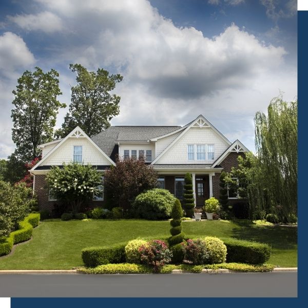 nice home with large yard