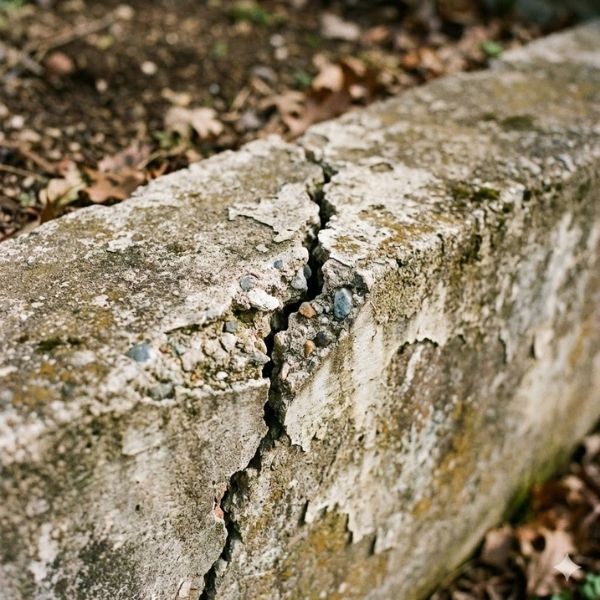 Cracked foundation representing the maintenance risks of low-value real estate assets.
