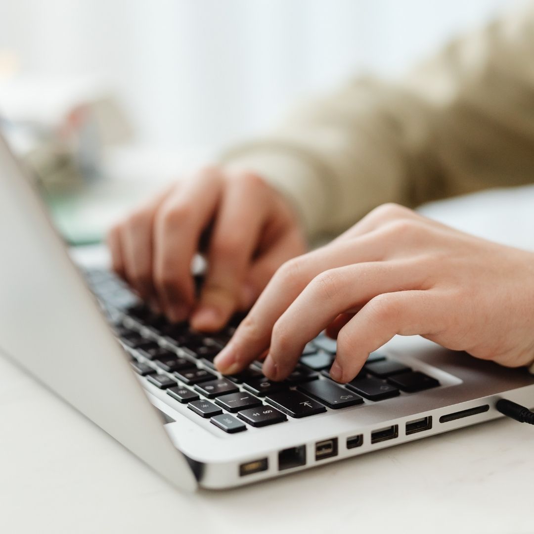 person on laptop